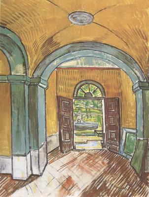 Vincent Van Gogh The Entrance Hall of Saint-Paul Hospital (nn04) Spain oil painting art